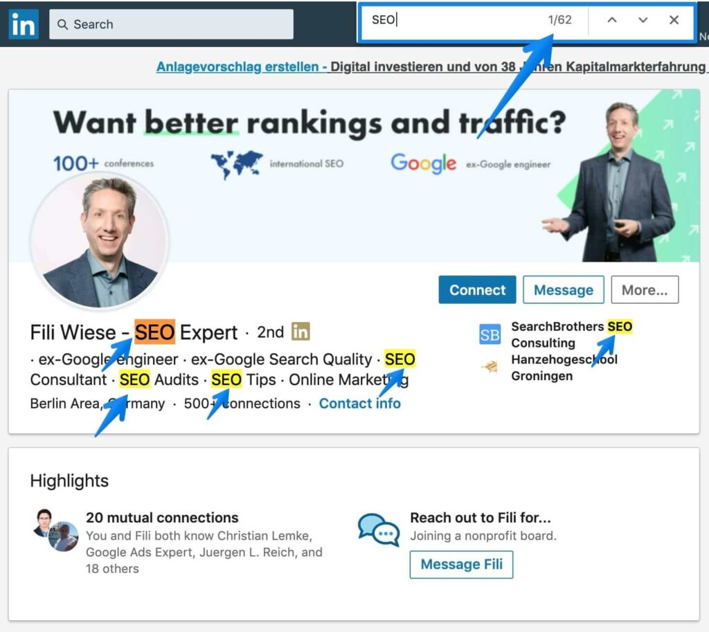 Comment optimiser son profil Linkedin